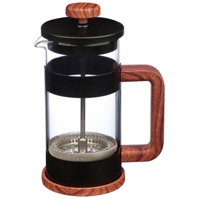 Френч-пресс Foresta Nera, объём: 350 мл, с ручкой под дерево soft-touch арт.108369 Френч-пресс Foresta Nera, объём: 350 мл, с ручкой под дерево soft-touch арт.108369