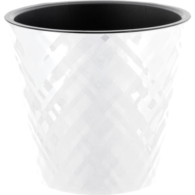 Горшок для цветов "Манхэттен" D160мм, 1,6 л c дренажной вставкой, белоснежный жасмин IG6701