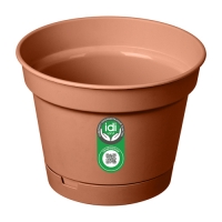 Горшок цветочный "Mint" D185мм, 2,3л с поддоном (терракотовый) 6120 Горшок цветочный "Mint" D185мм, 2,3л с поддоном (терракотовый) 6120