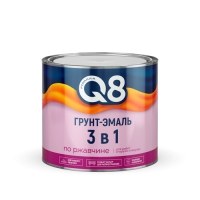 Грунт-эмаль по ржавчине Formula Q8 графитовый серый RAL 7024 1,8 кг