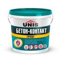 Грунтовка бетон-контакт Юнис 4 кг Грунтовка бетон-контакт Юнис 4 кг