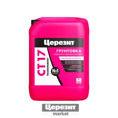 Грунтовка глубокого проникновения Церезит Бесцветная CТ 17 PRO Transparent 5 л 3040052