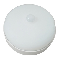 К SENSOR IP65 WHITE Светильник светодиодный влагозащищенный, с датчиком движения. Круг. Дневной свет
