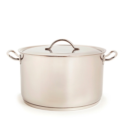 Кастрюля 14,0 л цельнотянутая (316 мм) с ТРС-3 арт.1с2222 (г.Аша)