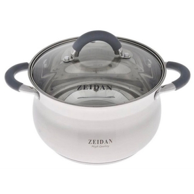 Кастрюля ZEIDAN Z-50252 со стеклянной крышкой - 4,0 л