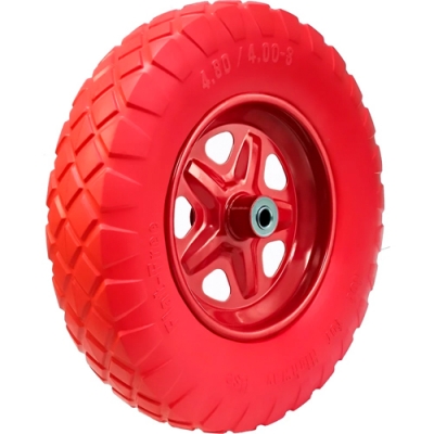 Колесо для тачки Вариант ПУ (литое), 4.80/4.00-8 с подшипником 12 мм К99-1Л