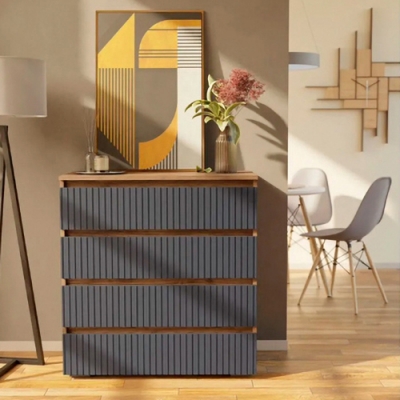 Комод Игни Ника-1, дуб вотан + мокко софт