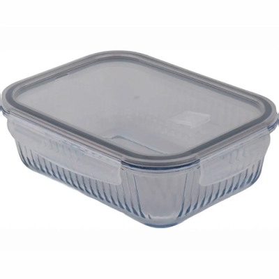 Контейнер 16,9*12,3см, 640мл, рельефный, с пластиковой крышкой с клапаном, тм Катюша, Арт.146364