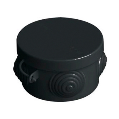 Коробка распаячная D85*40 для о/п IP54 040-039Ч ЧЕРНАЯ VKL electric