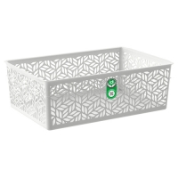 Корзинка универсальная "Linden" 4,3л, 290х190х95мм (светло-серый) 3133