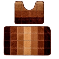 Коврик для в/к DEKOTEX Comfort Quadro из 2 шт 50х80/50х40см 10мм (бежевый) 1/25