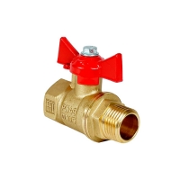 Кран шаровой N/P для ВОДЫ 1/2" ВР/НР ручка-бабочка, латунный VALFEX 11Б27фт1М (96/24) Кран шаровой N/P для ВОДЫ 1/2" ВР/НР ручка-бабочка, латунный VALFEX 11Б27фт1М (96/24)
