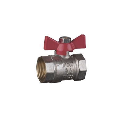 Кран шаровой ОТМО 1 гайка/гайка латунный бабочка (100 шт.) Кран шаровой ОТМО 1 гайка/гайка латунный бабочка (100 шт.)