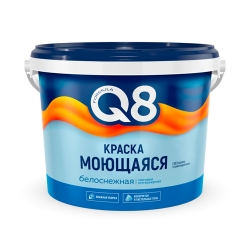 Краска ВД МОЮЩАЯСЯ Formula Q8 белоснежная 13 кг