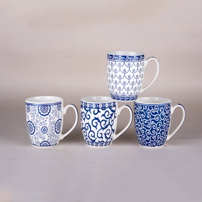 Кружка 350мл микс 4 диз 8906