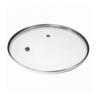 Крышка стеклян с металл/обод 18 см низ. арт.4618нг