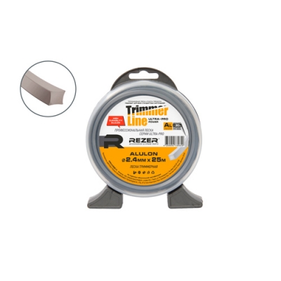 Леска Ultra-pro ALULON 2.4мм 25м квадр. Rezer (10/80шт. в кор.) код 30620