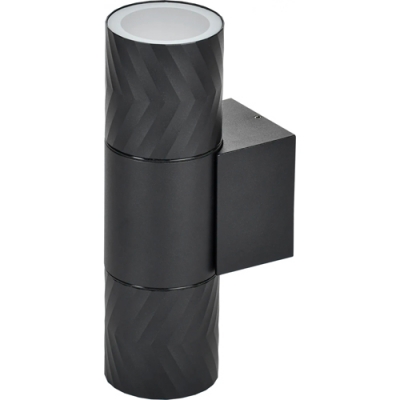 LIGHTING Светильник уличный 5108 настенный под лампу 2хGU10 IP65 черный IEK