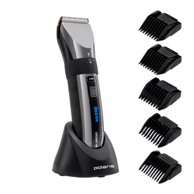 Машинка для стрижки волос Polaris PHC 4111 Черный/Хром