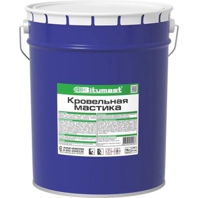 Мастика битумная BITUMASTкровельная 21,5л/19 кг металл