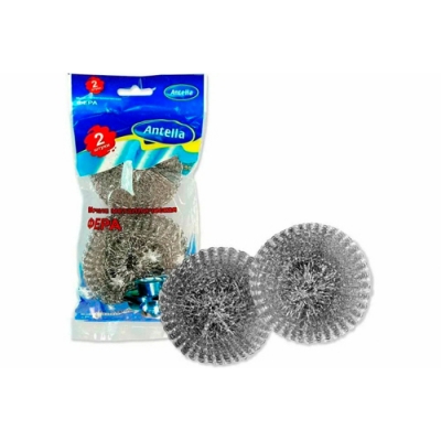 Мочалка для посуды АкваМаг из оцинкованной стали, плетеная 20 гр (2шт в уп.) СПЦ-02/20П Мочалка для посуды АкваМаг из оцинкованной стали, плетеная 20 гр (2шт в уп.) СПЦ-02/20П