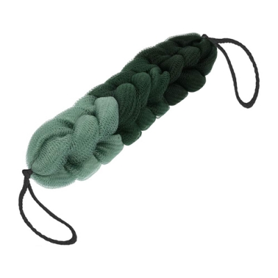 Мочалка-косичка Гигант Банные штучки градиент, зеленая, 120г, 35х7х6,5 см, для бани и сауны/30 41451 Мочалка-косичка Гигант Банные штучки градиент, зеленая, 120г, 35х7х6,5 см, для бани и сауны/30 41451