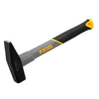 Молоток слесарный, 500 г, кованый, фибергласовая рукоятка c TPR покрытием // Denzel арт.10485 Молоток слесарный, 500 г, кованый, фибергласовая рукоятка c TPR покрытием // Denzel арт.10485