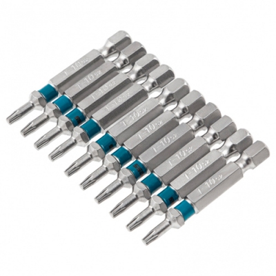 Набор бит TORX 10х50, сталь S2, 10 шт.// Gross арт.11468