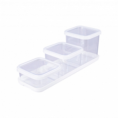 Набор емкостей для сыпучих Cubbo Scandi на подставке 3шт (0,4+0,6+0,9л) белый С26632 Полимербыт Набор емкостей для сыпучих Cubbo Scandi на подставке 3шт (0,4+0,6+0,9л) белый С26632 Полимербыт