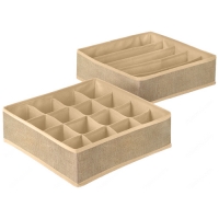 Набор из двух коробок для хранения, текстиль, 32*32*10см арт.104964 Набор из двух коробок для хранения, текстиль, 32*32*10см арт.104964