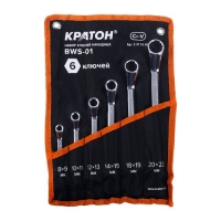 Набор ключей накидных Кратон BWS-01 6 пр. Набор ключей накидных Кратон BWS-01 6 пр.