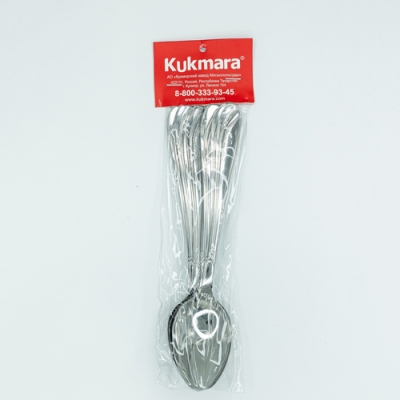 Набор ложек столовых 6 предметов "Элегия" (М02) в упаковке "Kukmara" НСП-0602лс