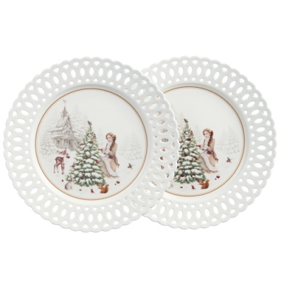 Набор тарелок обеденных lefard "Морозко" 2 шт. 26,5 см 441-047 Набор тарелок обеденных lefard "Морозко" 2 шт. 26,5 см 441-047