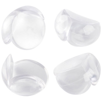 Накладки на угол 4шт, круглые,прозрачные,крепление- двухсторонний скотч арт.103688