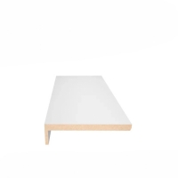 Наличник эмалит белый 80*6*2150 прямой телескоп