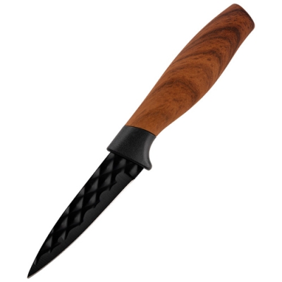 Нож с рукояткой софт-тач TRONTO для овощей, фактурное лезвие, 8,9 см арт.110646