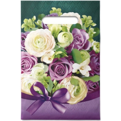 Пакет ПЭ с вырубной неусиленной ручкой 20х30см (30) (Барбара) Интерпак (х100/2000) 2200003723847 ВНР