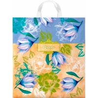 Пакет с петлевой ручкой 38х42+6 (50) Интерпак ПНД (Крокус) ПТЛ55212