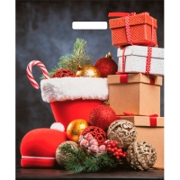 Пакет с вырубной ручкой 38х45+3см (60) (Гора подарков) НГ, глянцевый Артпласт ВУР60893