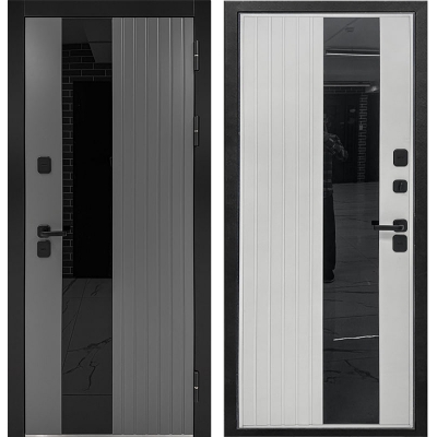 Дверь металлическая климатическая 7024 Ferroni Luxor Termo 5 Light 860 правая