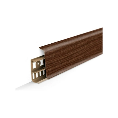 Плинтус напольный Деконика с кабель-каналами 70мм 2,2м 291 орех