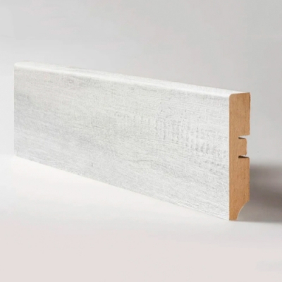 Плинтус напольный МДФ "Абсолют" А-1 Дуб арктик (2070 х 80 х 16мм, 10 шт/упак)