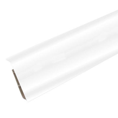 Плинтус напольный с кабель-каналами 70мм 2,2м "Деконика" 001 Белый Плинтус напольный с кабель-каналами 70мм 2,2м "Деконика" 001 Белый