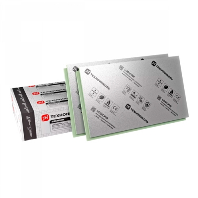 Плиты Теплоизоляционные ТЕХНОНИКОЛЬ LOGICPIR Баня Ф/Ф L-1190*590*50 (5 плит, 3,51 кв.м) екн684039