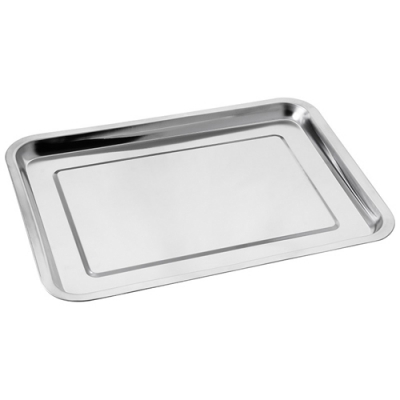 Поднос, Domestico, из нержавеющей стали, размер: 39*29*1,8 см арт.108944