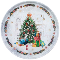 Поднос сервировочный agness "Новый год" 33*2,1 см 898-130