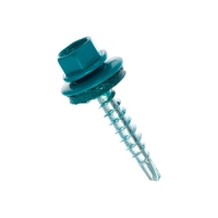 Саморезы кровельные Металлсервис 5,5 х 19 водная синь RAL 5021, по металлу (4000 шт) г.Москва