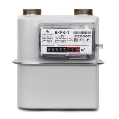 Счетчик газа мембранный ВКР-G1,6-G5 (G4; V1,2; A=110) правый