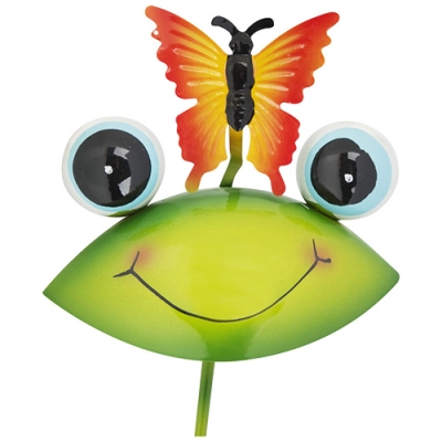 Штекер садовый "Лягушка с бабочкой" арт.108836