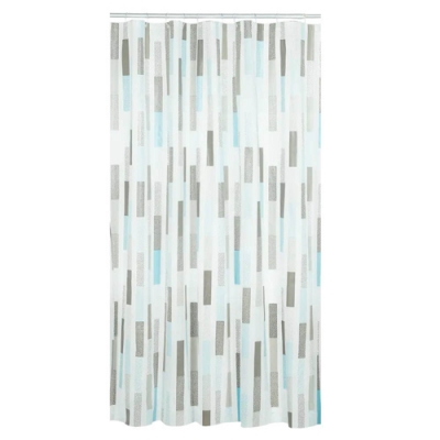 Штора в ванную Swensa DENY SWC-55-11 180х180см белый/синий Пева